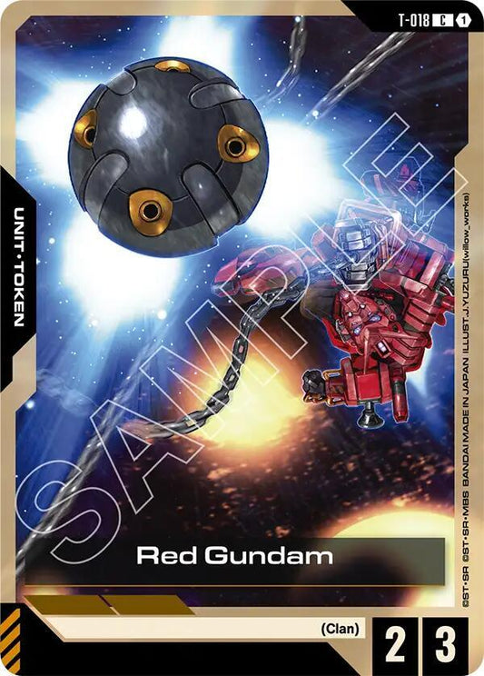 Gundam Card Game Steel Requiem Red Gundam (T-018) T-018 Common Near Mint