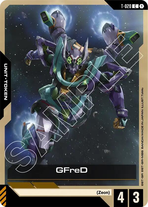 Gundam Card Game Steel Requiem GFreD (T-020) T-020 Common Near Mint