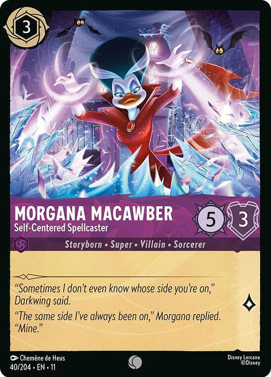 Lorcana TCG Winterspell Morgana Macawber - Self-Centered Spellcaster 40/204 Common Near Mint