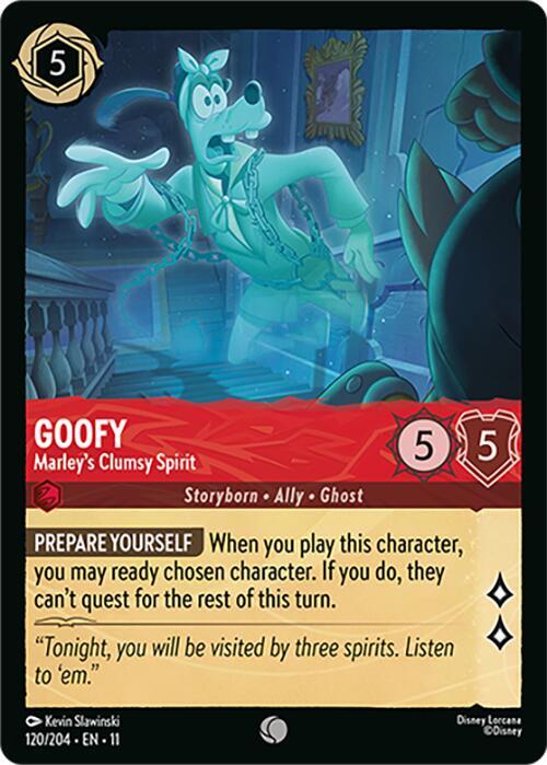 Lorcana TCG Winterspell Goofy - Marley's Clumsy Spirit 120/204 Common Near Mint