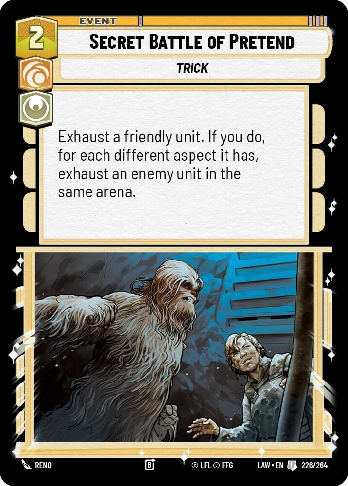 Star Wars: Unlimited A Lawless Time Secret Battle of Pretend 226/264 Uncommon Near Mint