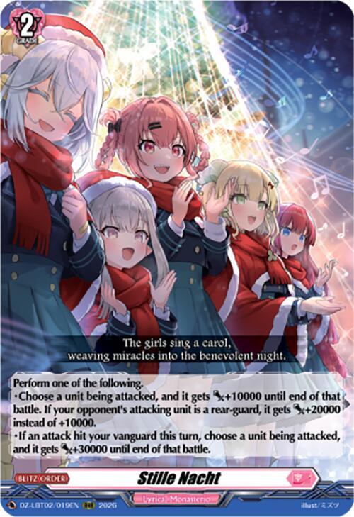 Cardfight Vanguard DZ-LBT02: Lyrical Monasterio Season of Wonders Stille Nacht DZ-LBT02/019EN RRR Near Mint