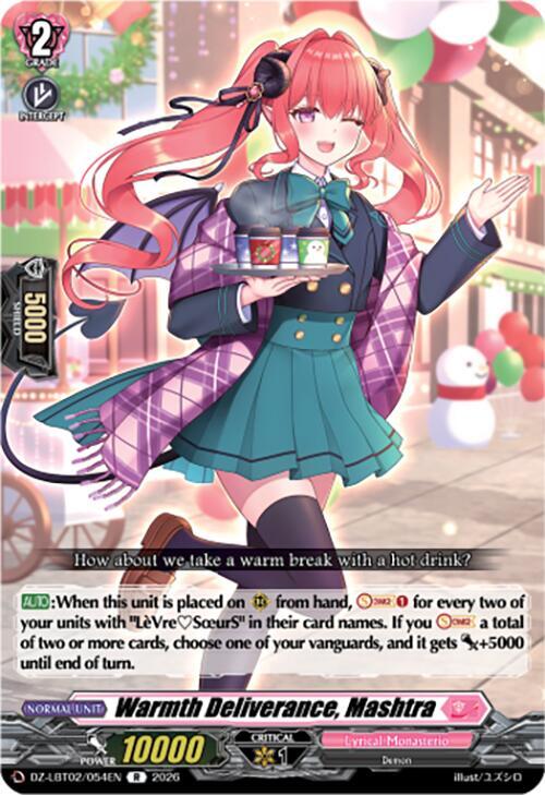 Cardfight Vanguard DZ-LBT02: Lyrical Monasterio Season of Wonders Warmth Deliverance, Mashtra DZ-LBT02/054EN R Near Mint