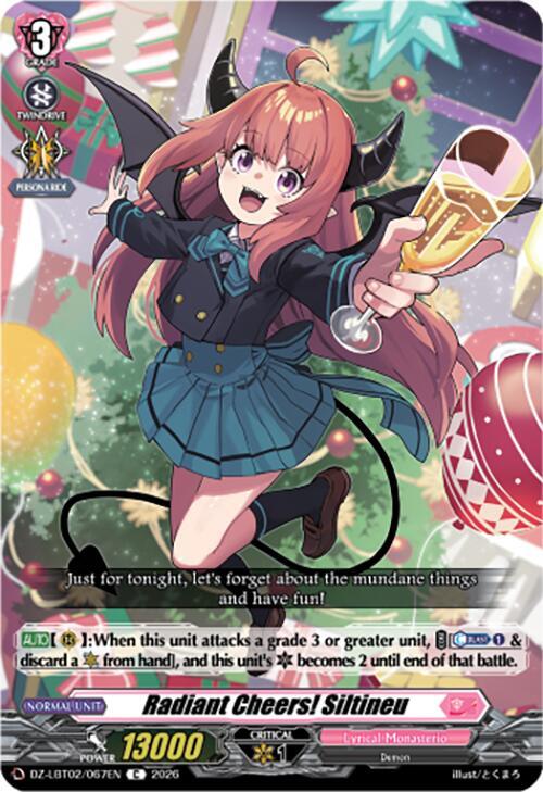 Cardfight Vanguard DZ-LBT02: Lyrical Monasterio Season of Wonders Radiant Cheers, Siltineu DZ-LBT02/067EN C Near Mint