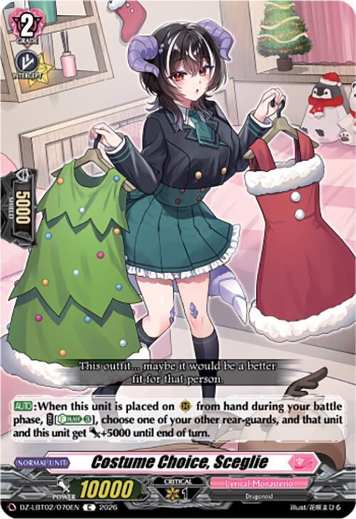 Cardfight Vanguard DZ-LBT02: Lyrical Monasterio Season of Wonders Costume Choice, Sceglie DZ-LBT02/070EN C Near Mint