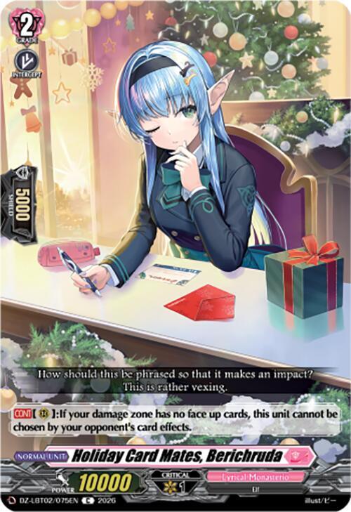Cardfight Vanguard DZ-LBT02: Lyrical Monasterio Season of Wonders Holiday Card Mates, Berichruda DZ-LBT02/075EN C Near Mint