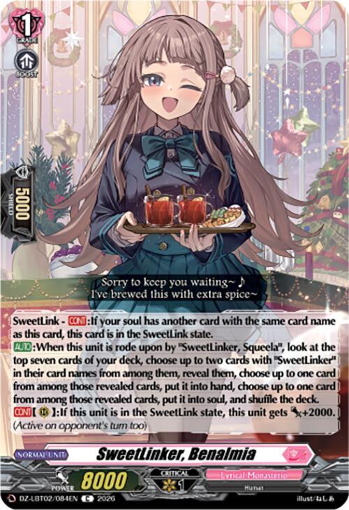 Cardfight Vanguard DZ-LBT02: Lyrical Monasterio Season of Wonders SweetLinker, Benalmia DZ-LBT02/084EN C Near Mint