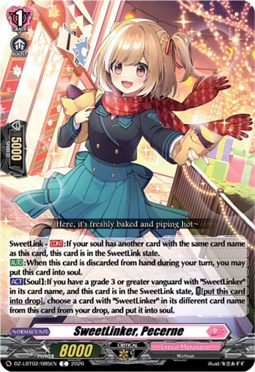 Cardfight Vanguard DZ-LBT02: Lyrical Monasterio Season of Wonders SweetLinker, Pecerne DZ-LBT02/085EN C Near Mint