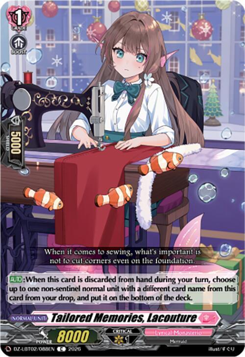 Cardfight Vanguard DZ-LBT02: Lyrical Monasterio Season of Wonders Tailored Memories, Lacouture DZ-LBT02/088EN C Near Mint
