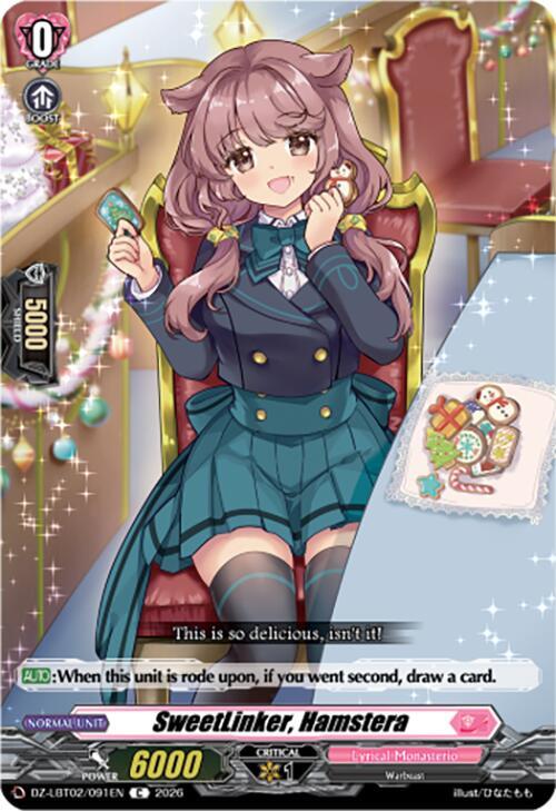 Cardfight Vanguard DZ-LBT02: Lyrical Monasterio Season of Wonders SweetLinker, Hamstera DZ-LBT02/091EN C Near Mint