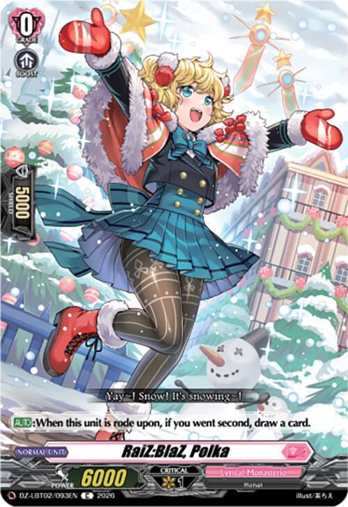 Cardfight Vanguard DZ-LBT02: Lyrical Monasterio Season of Wonders RaiZ:BlaZ, Polka DZ-LBT02/093EN C Near Mint