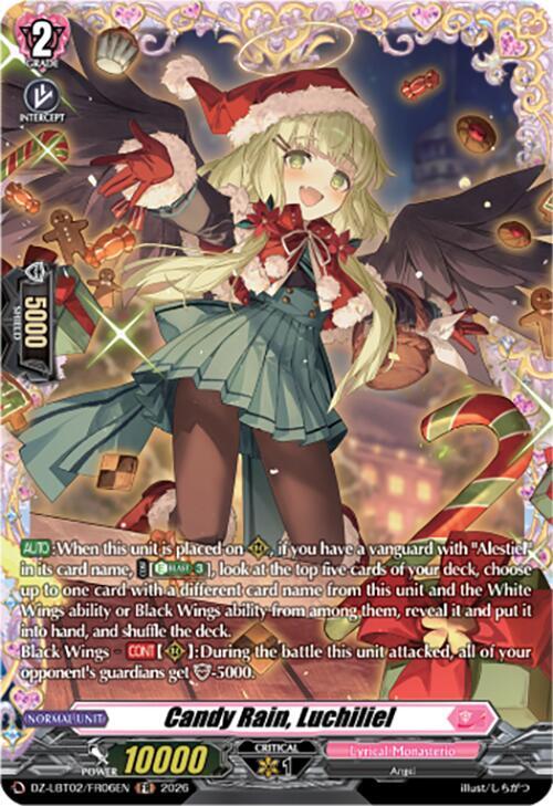 Cardfight Vanguard DZ-LBT02: Lyrical Monasterio Season of Wonders Candy Rain, Luchiliel (FR) DZ-LBT02/FR06EN Frame Rare Near Mint