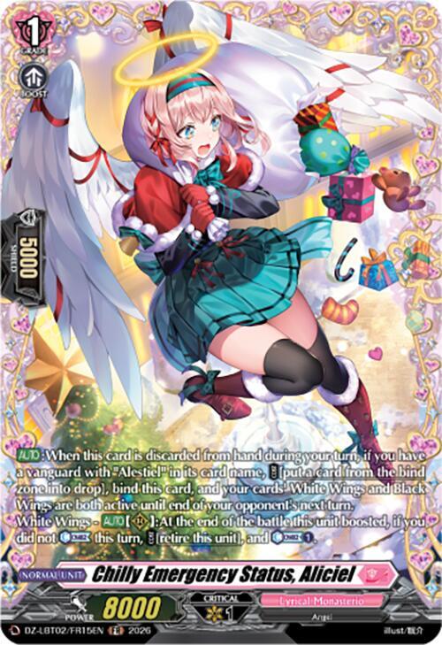 Cardfight Vanguard DZ-LBT02: Lyrical Monasterio Season of Wonders Chilly Emergency Status, Aliciel (FR) DZ-LBT02/FR15EN Frame Rare Near Mint