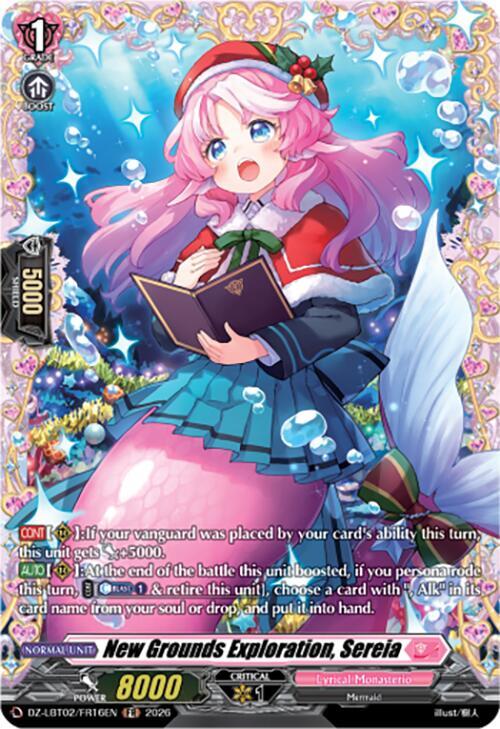 Cardfight Vanguard DZ-LBT02: Lyrical Monasterio Season of Wonders New Grounds Exploration, Sereia (FR) DZ-LBT02/FR16EN Frame Rare Near Mint
