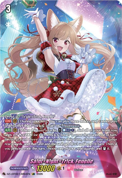 Cardfight Vanguard DZ-LBT02: Lyrical Monasterio Season of Wonders Sa!ntN!ghtTr!ck, Fenelle (LSR) DZ-LBT02/LSR04EN LSR Near Mint