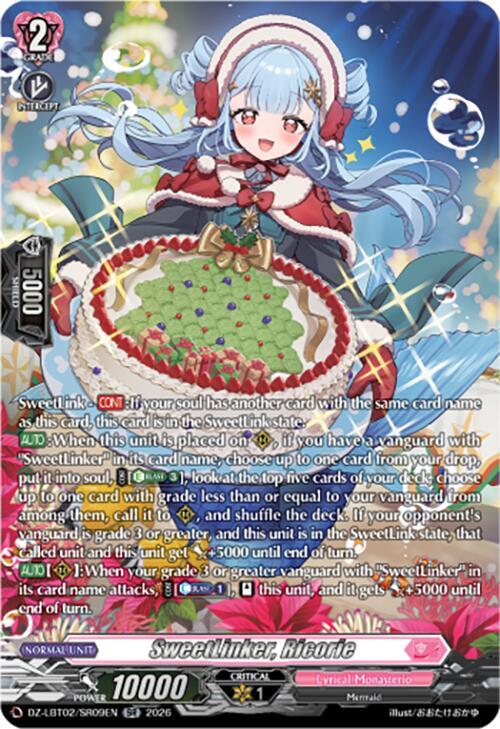 Cardfight Vanguard DZ-LBT02: Lyrical Monasterio Season of Wonders SweetLinker, Ricorie (SR) DZ-LBT02/SR09EN SR Near Mint