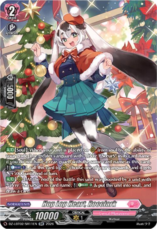 Cardfight Vanguard DZ-LBT02: Lyrical Monasterio Season of Wonders Hop Lop Heart, Rocclark (SR) DZ-LBT02/SR11EN SR Near Mint