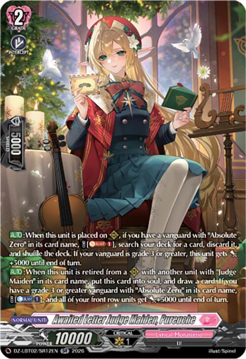 Cardfight Vanguard DZ-LBT02: Lyrical Monasterio Season of Wonders Awaited Letter Judge Maiden, Pureuche (SR) DZ-LBT02/SR12EN SR Near Mint