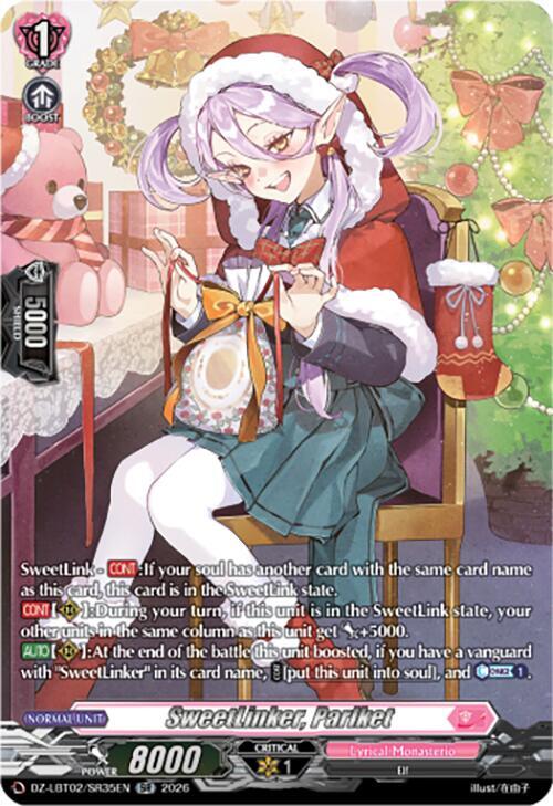 Cardfight Vanguard DZ-LBT02: Lyrical Monasterio Season of Wonders SweetLinker, Parlket (SR) DZ-LBT02/SR35EN SR Near Mint