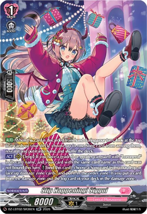 Cardfight Vanguard DZ-LBT02: Lyrical Monasterio Season of Wonders Slip Happening! Siygul (SR) DZ-LBT02/SR36EN SR Near Mint