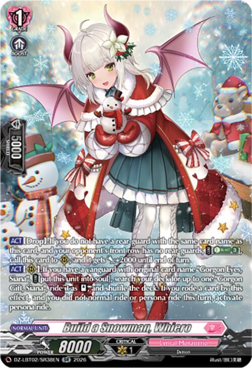 Cardfight Vanguard DZ-LBT02: Lyrical Monasterio Season of Wonders Build a Snowman, Whiero (SR) DZ-LBT02/SR38EN SR Near Mint