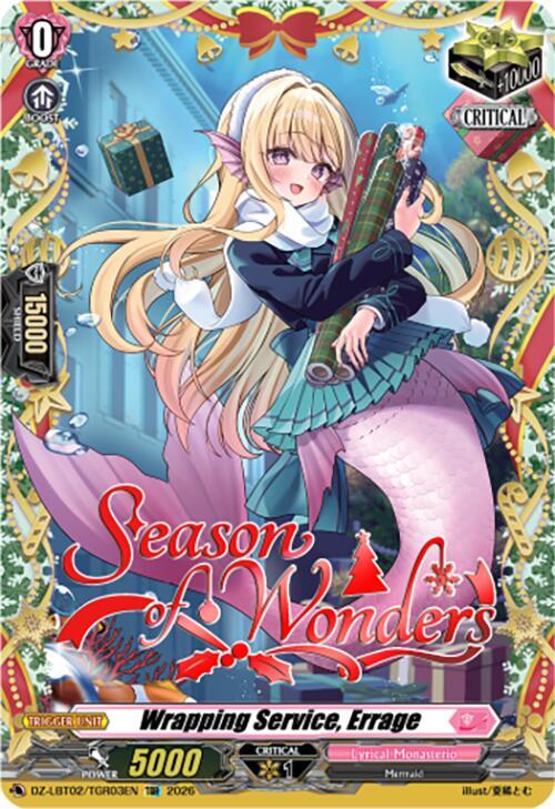 Cardfight Vanguard DZ-LBT02: Lyrical Monasterio Season of Wonders Wrapping Service, Errage DZ-LBT02/TGR03EN TGR Near Mint