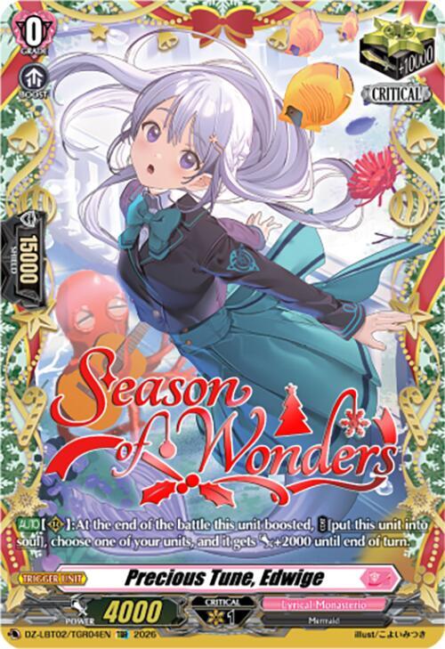 Cardfight Vanguard DZ-LBT02: Lyrical Monasterio Season of Wonders Precious Tune, Edwige DZ-LBT02/TGR04EN TGR Near Mint