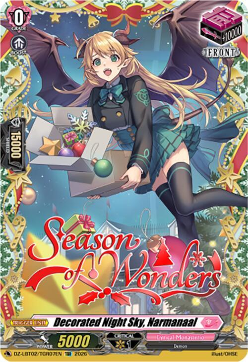 Cardfight Vanguard DZ-LBT02: Lyrical Monasterio Season of Wonders Decorated Night Sky, Narmanaal DZ-LBT02/TGR07EN TGR Near Mint