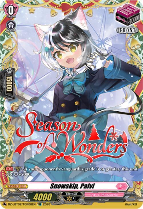 Cardfight Vanguard DZ-LBT02: Lyrical Monasterio Season of Wonders Snowskip, Palvi DZ-LBT02/TGR08EN TGR Near Mint