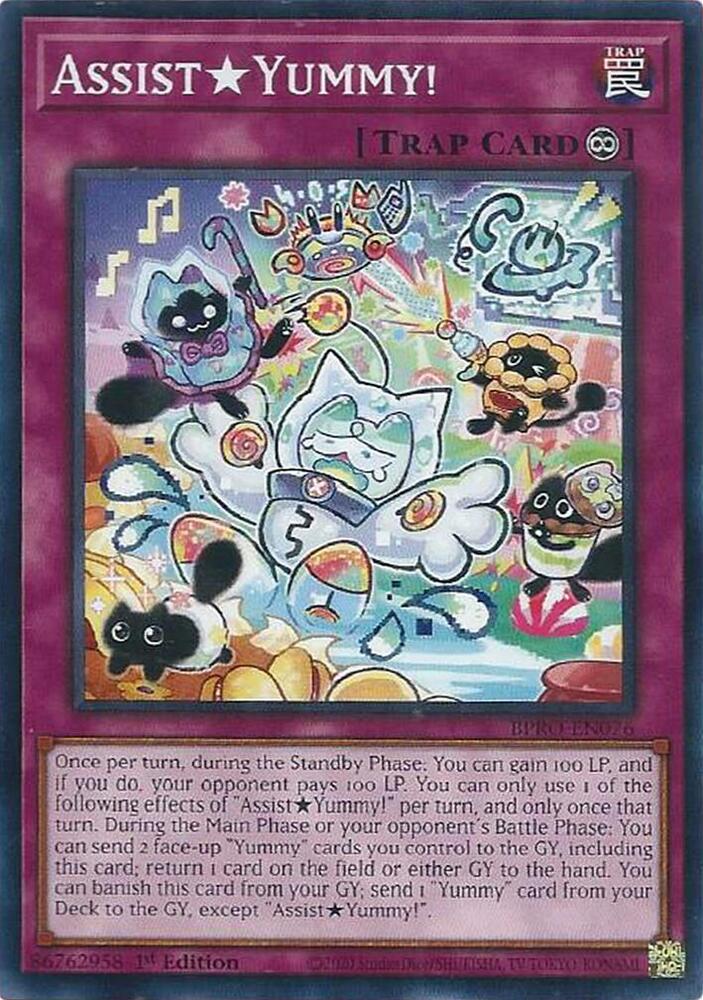 YuGiOh Burst Protocol AssistYummy! BPRO-EN076 Common Near Mint 1st Edition