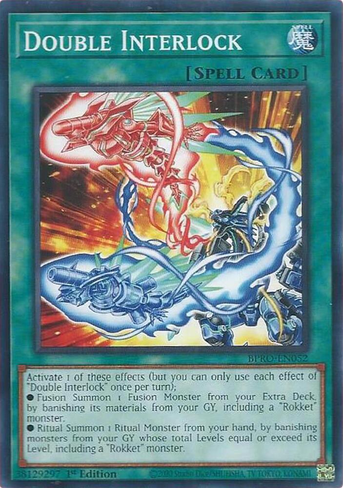 YuGiOh Burst Protocol Double Interlock BPRO-EN052 Common Near Mint 1st Edition