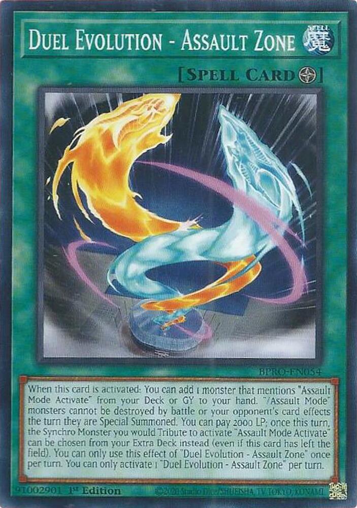 YuGiOh Burst Protocol Duel Evolution - Assault Zone BPRO-EN054 Common Near Mint 1st Edition