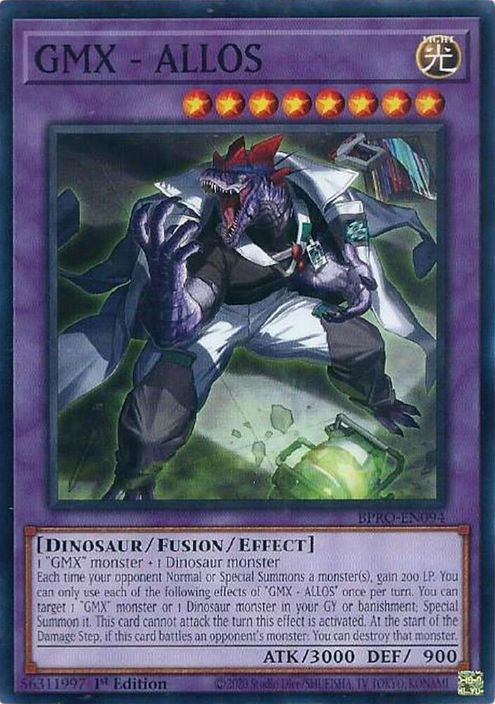 YuGiOh Burst Protocol GMX - ALLOS BPRO-EN094 Common Near Mint 1st Edition