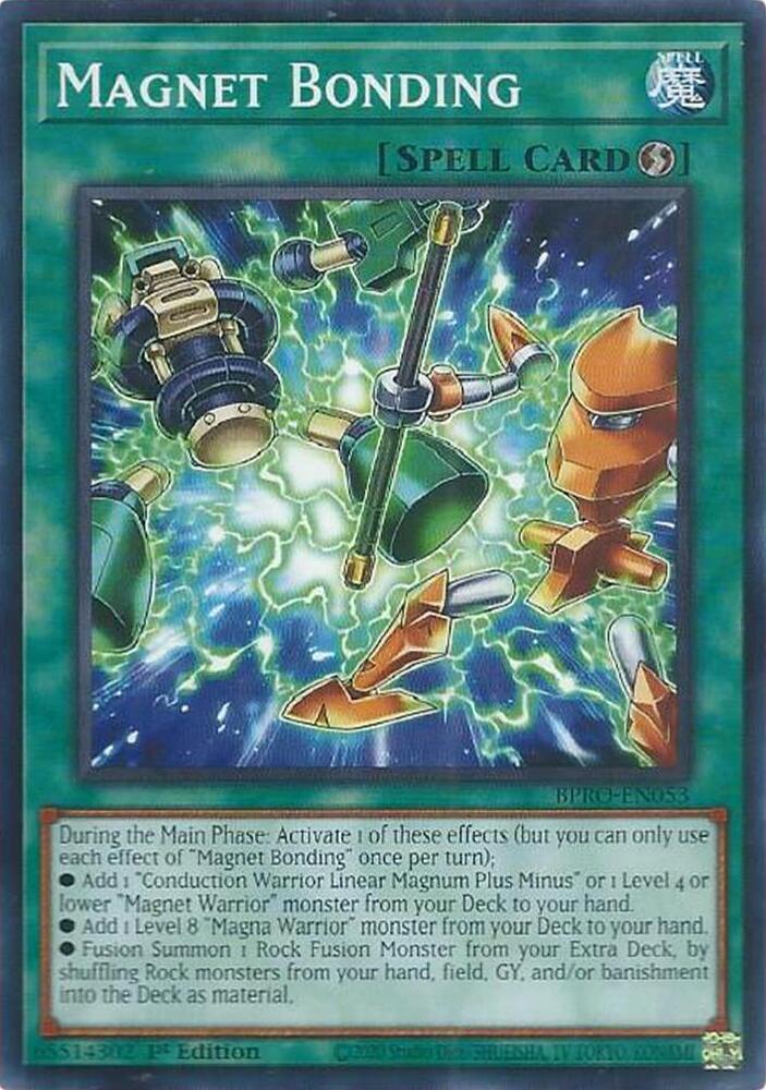 YuGiOh Burst Protocol Magnet Bonding BPRO-EN053 Common Near Mint 1st Edition