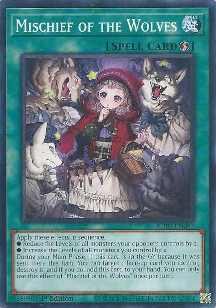 YuGiOh Burst Protocol Mischief of the Wolves BPRO-EN083 Common Near Mint 1st Edition