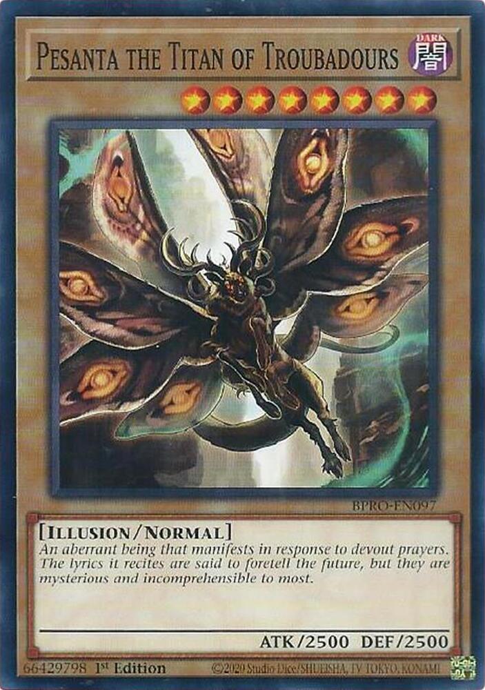YuGiOh Burst Protocol Pesanta the Titan of Troubadours BPRO-EN097 Common Near Mint 1st Edition