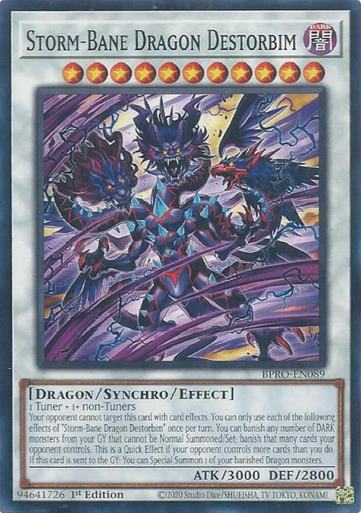 YuGiOh Burst Protocol Storm-Bane Dragon Destorbim BPRO-EN089 Common Near Mint 1st Edition