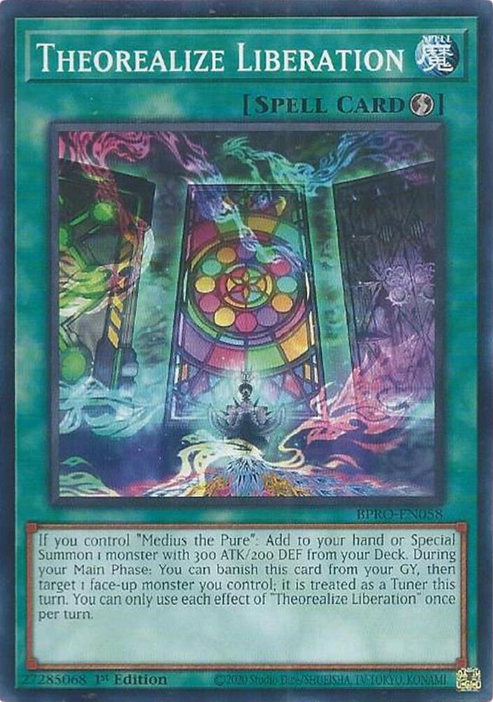YuGiOh Burst Protocol Theorealize Liberation BPRO-EN058 Common Near Mint 1st Edition