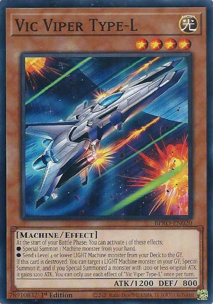 YuGiOh Burst Protocol Vic Viper Type-L BPRO-EN020 Common Near Mint 1st Edition