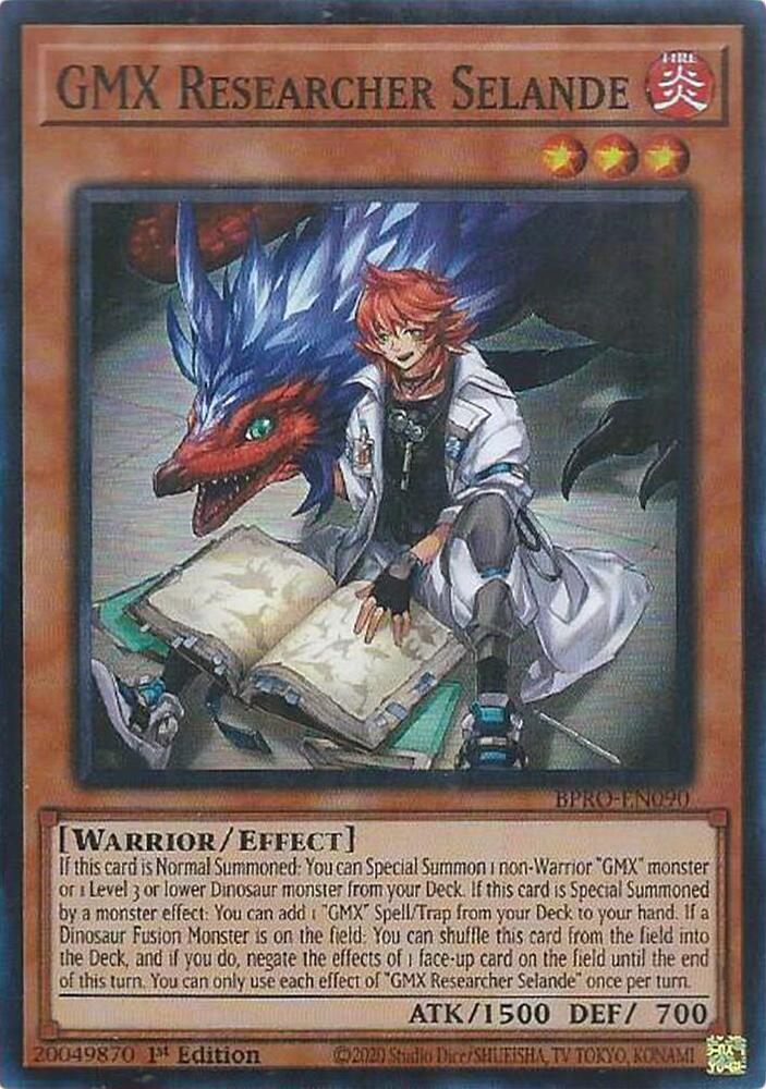 YuGiOh Burst Protocol GMX Researcher Selande BPRO-EN090 Super Rare Near Mint 1st Edition