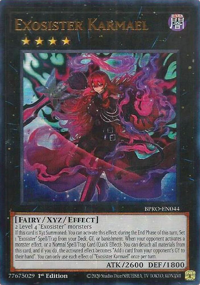 YuGiOh Burst Protocol Exosister Karmael BPRO-EN044 Ultra Rare Near Mint 1st Edition