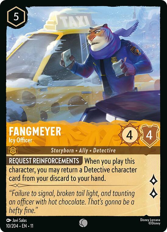 Lorcana TCG Winterspell Fangmeyer - Icy Officer 10/204 Common Near Mint