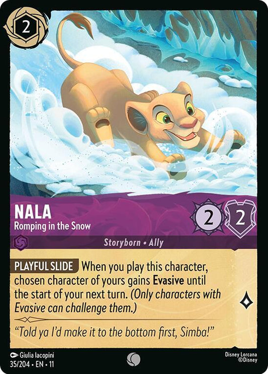 Lorcana TCG Winterspell Nala - Romping in the Snow 35/204 Common Near Mint