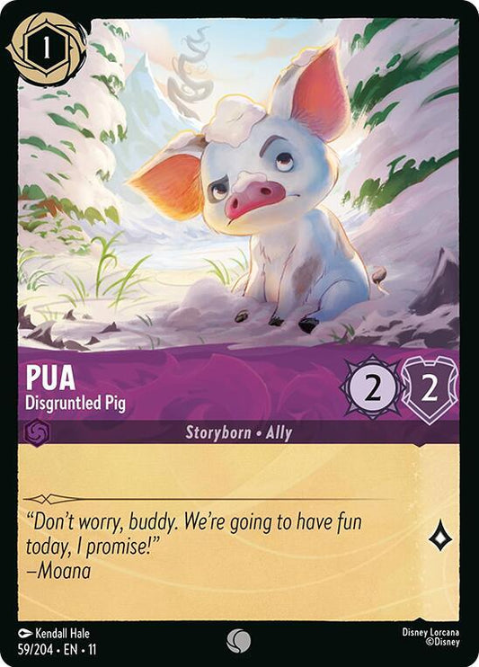 Lorcana TCG Winterspell Pua - Disgruntled Pig 59/204 Common Near Mint