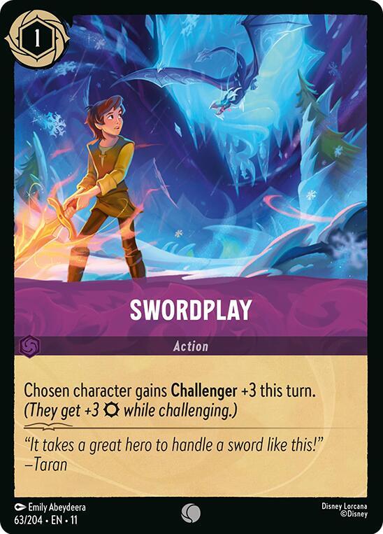 Lorcana TCG Winterspell Swordplay 63/204 Common Near Mint