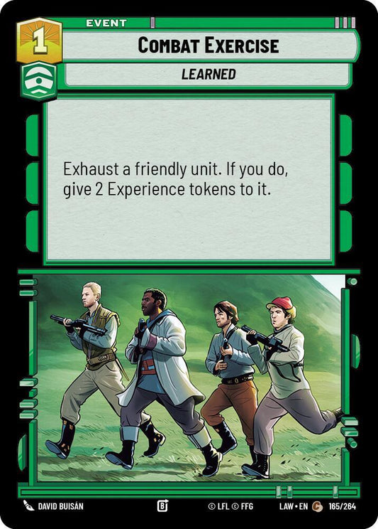 Star Wars: Unlimited A Lawless Time Combat Exercise 165/264 Common Near Mint