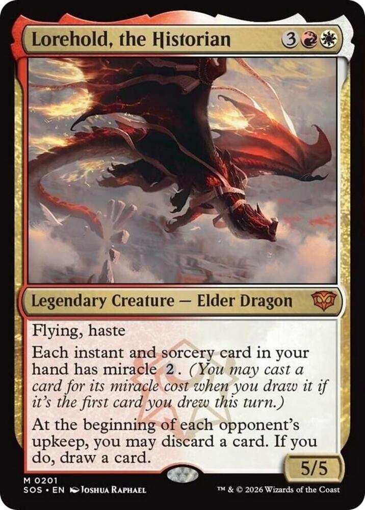 Magic: The Gathering Secrets of Strixhaven Lorehold, the Historian 201 M Near Mint Foil (Spanish)