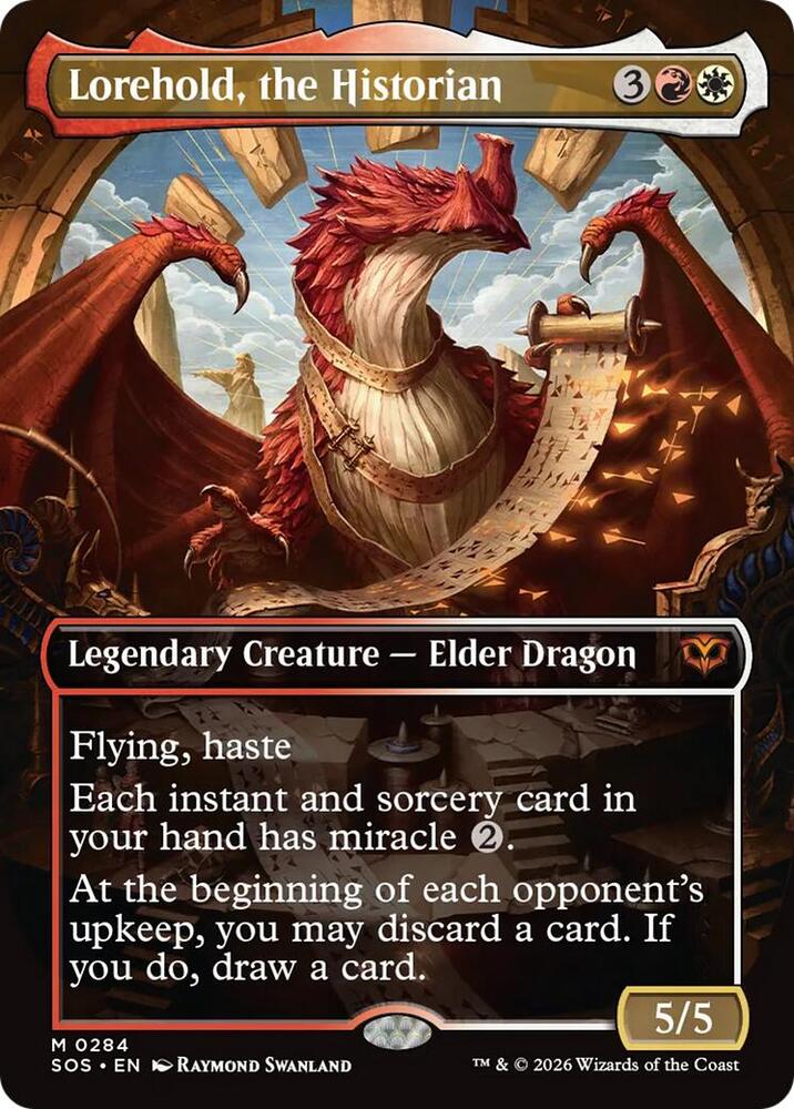 Magic: The Gathering Secrets of Strixhaven Lorehold, the Historian (Borderless) 284 M Near Mint (Spanish)