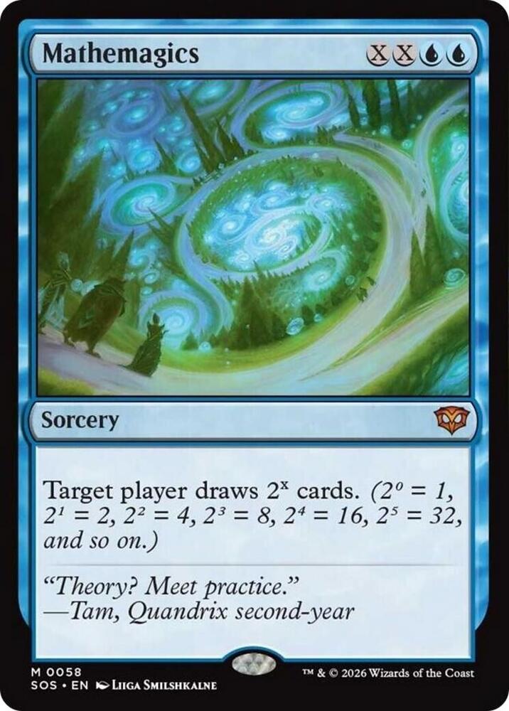 Magic: The Gathering Secrets of Strixhaven Mathemagics 58 M Near Mint Foil (Italian)