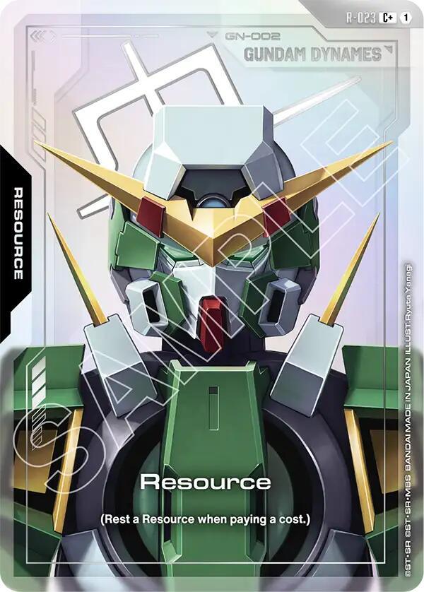 Gundam Card Game Steel Requiem Resource (R-023) (C+) R-023 C+ Near Mint Holofoil